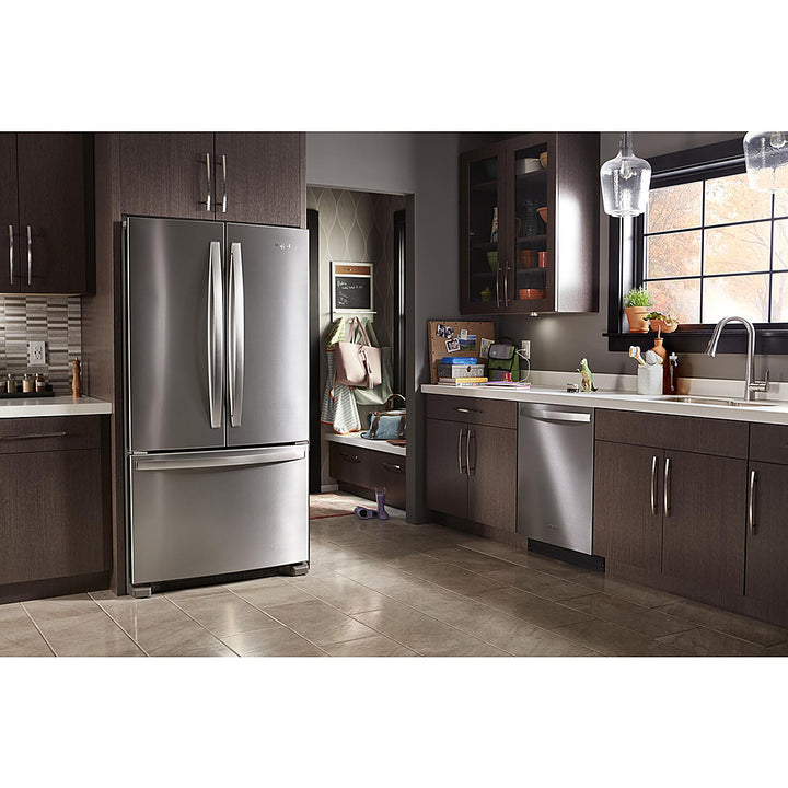 Whirlpool - 25.2 Cu. Ft. French Door Refrigerator with Internal Water Dispenser - Stainless Steel_5