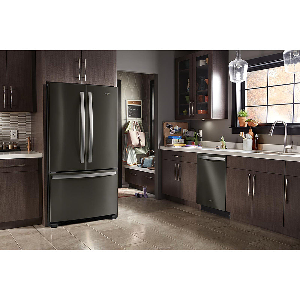 Whirlpool - 25.2 Cu. Ft. French Door Refrigerator with Internal Water Dispenser - Black Stainless Steel_4