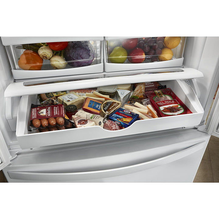 Whirlpool - 25.2 Cu. Ft. French Door Refrigerator with Internal Water Dispenser - Black Stainless Steel_7