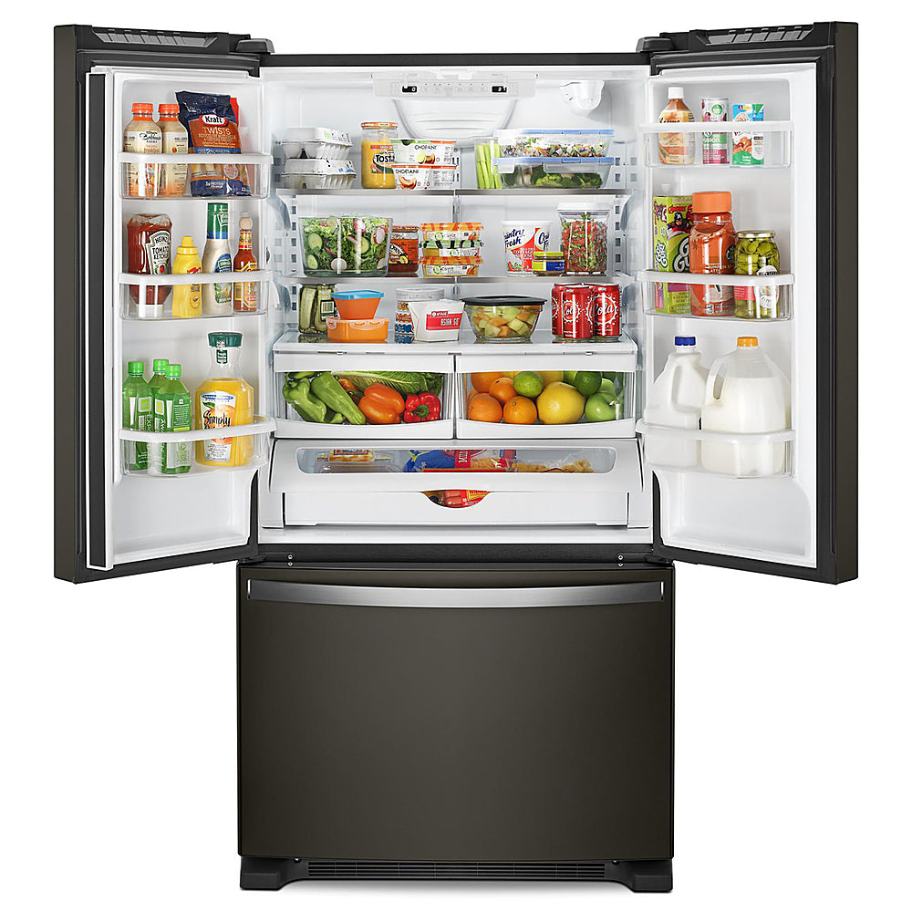 Whirlpool - 25.2 Cu. Ft. French Door Refrigerator with Internal Water Dispenser - Black Stainless Steel_10