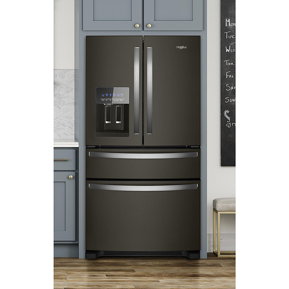 Whirlpool - 24.5 Cu. Ft. 4-Door French Door Refrigerator - Black Stainless Steel_6