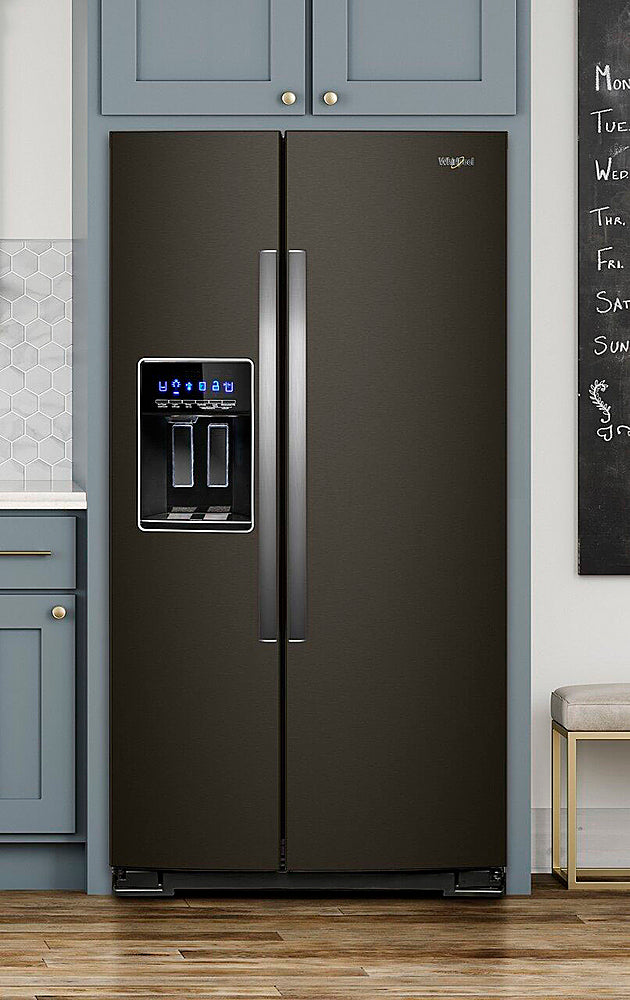 Whirlpool - 28.4 Cu. Ft. Side-by-Side Refrigerator with In-Door-Ice Storage - Black Stainless Steel_9