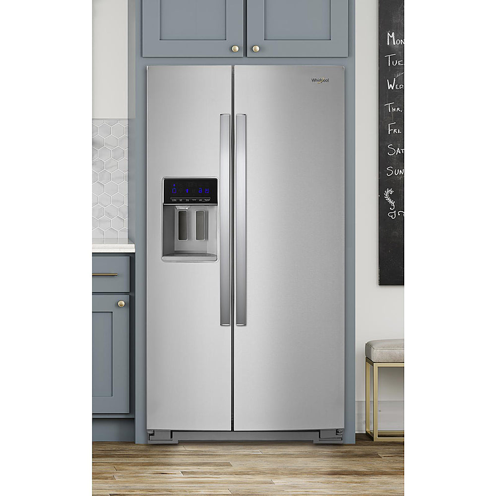 Whirlpool - 28.4 Cu. Ft. Side-by-Side Refrigerator with In-Door-Ice Storage - Stainless Steel_7