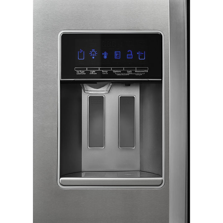Whirlpool - 28.4 Cu. Ft. Side-by-Side Refrigerator with In-Door-Ice Storage - Stainless Steel_8