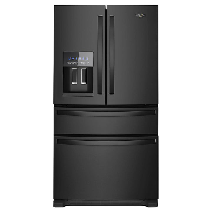 Whirlpool - 25 cu. ft. French Door Refrigerator with External Ice and Water Dispenser - Black_0