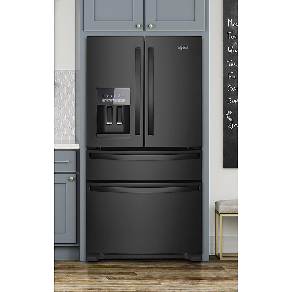 Whirlpool - 25 cu. ft. French Door Refrigerator with External Ice and Water Dispenser - Black_6