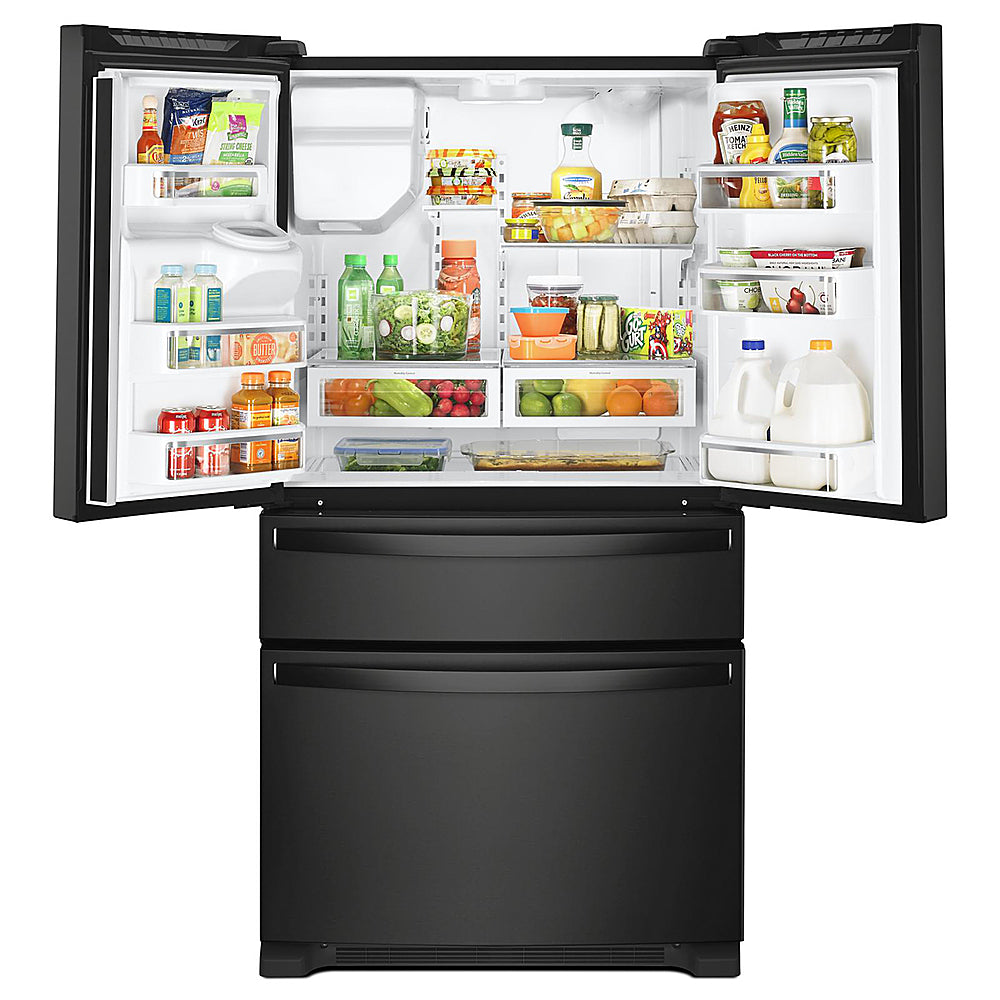 Whirlpool - 25 cu. ft. French Door Refrigerator with External Ice and Water Dispenser - Black_8