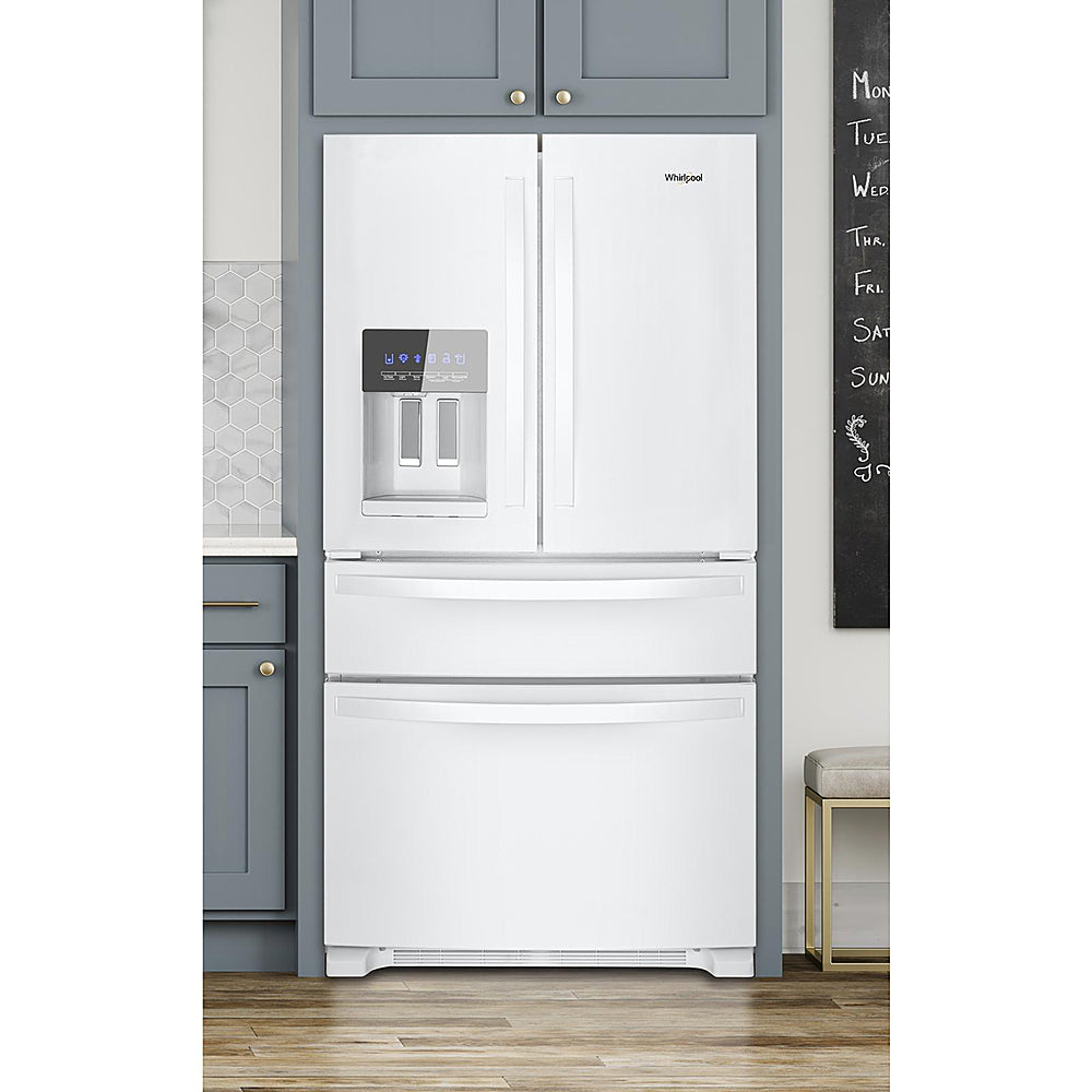Whirlpool - 25 cu. ft. French Door Refrigerator with External Ice and Water Dispenser - White_2