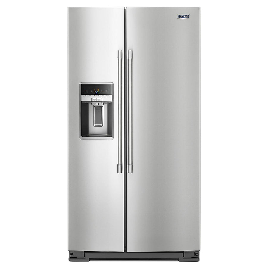 Maytag - 20.6 Cu. Ft. Side-by-Side Refrigerator - Stainless Steel_0