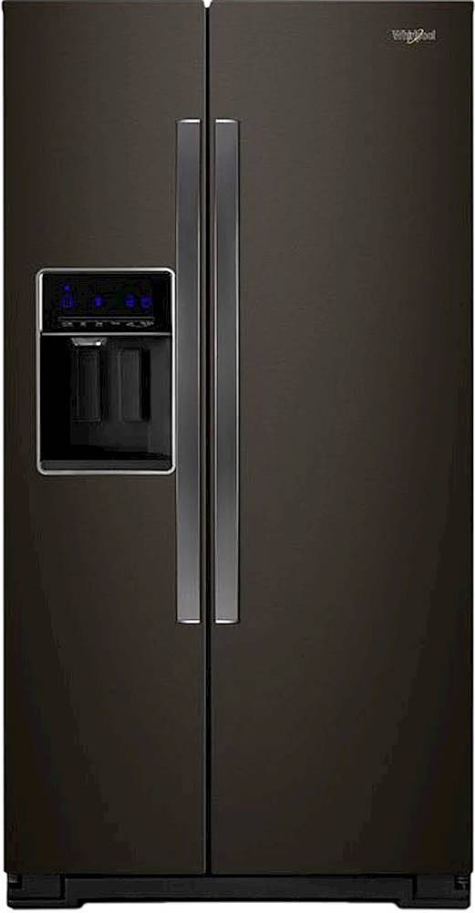 Whirlpool - 28.5 Cu. Ft. Side-by-Side Refrigerator with In-Door-Ice Storage - Black_0