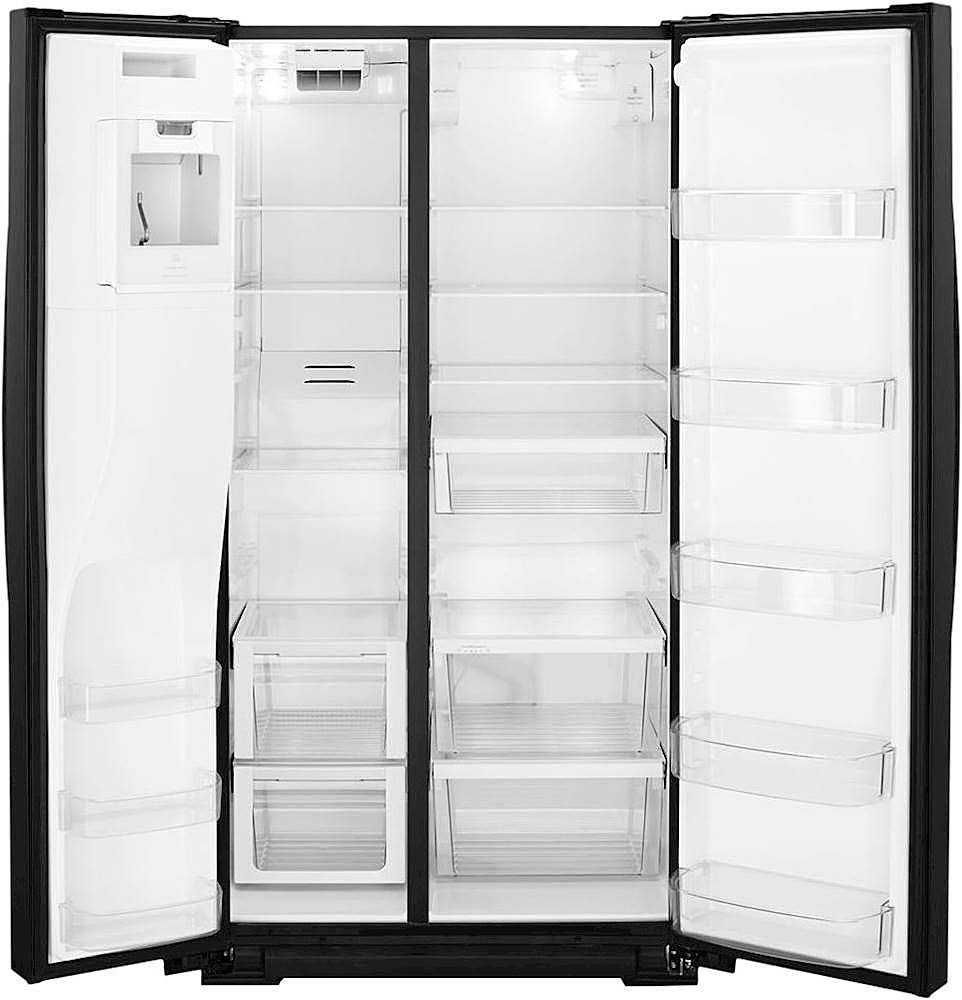 Whirlpool - 28.5 Cu. Ft. Side-by-Side Refrigerator with In-Door-Ice Storage - Black_5