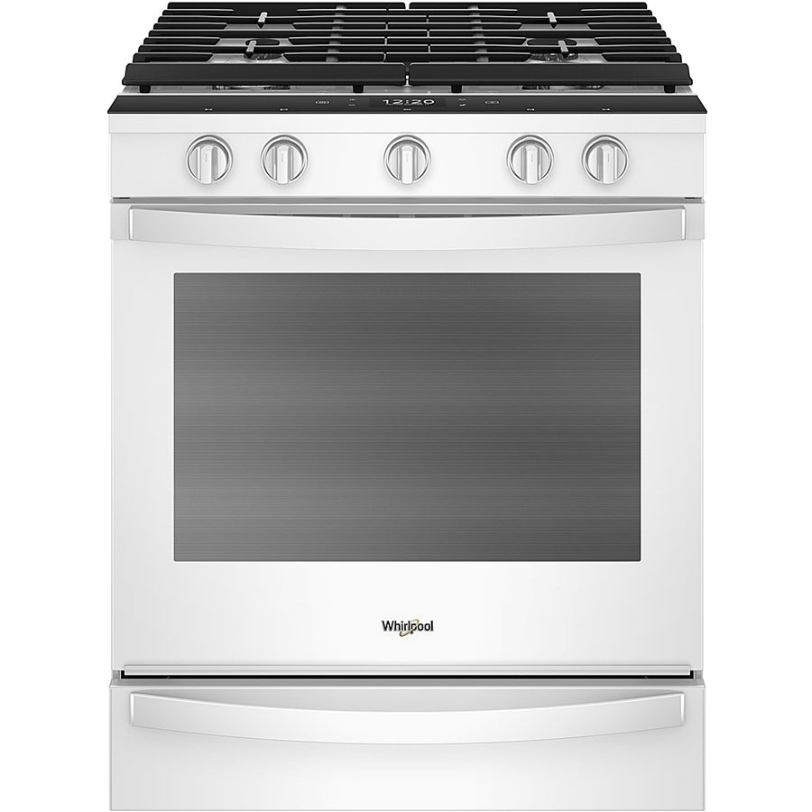 Whirlpool - 5.8 Cu. Ft. Slide-In Gas Convection Range with Self-Cleaning with Air Fry with Connection - White_0