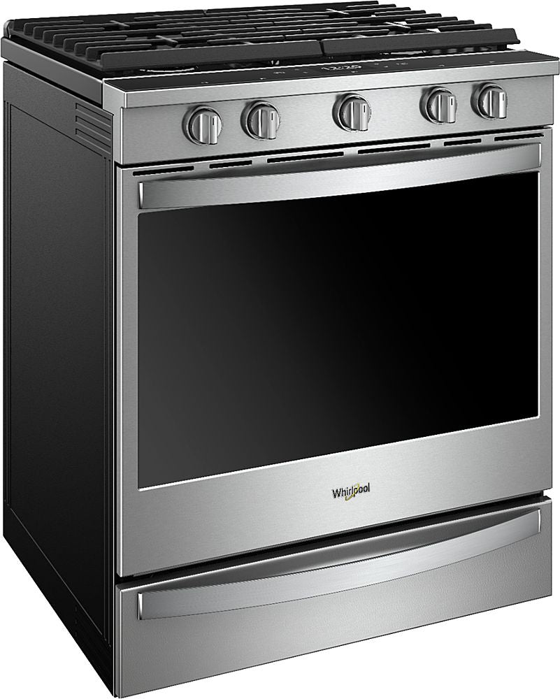 Whirlpool - 5.8 Cu. Ft. Slide-In Gas Convection Range with Self-Cleaning with Air Fry with Connection - Stainless Steel_12