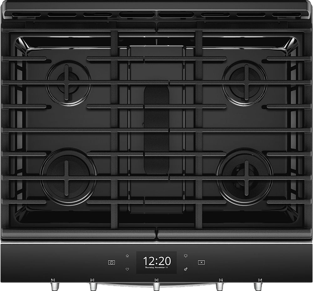 Whirlpool - 5.8 Cu. Ft. Slide-In Gas Convection Range with Self-Cleaning with Air Fry with Connection - Stainless Steel_2