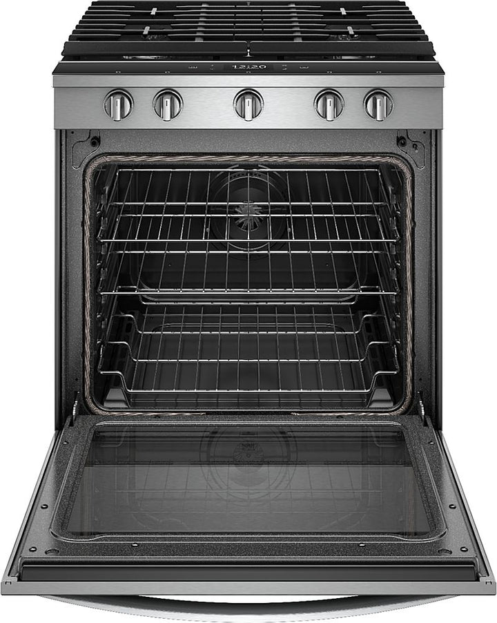 Whirlpool - 5.8 Cu. Ft. Slide-In Gas Convection Range with Self-Cleaning with Air Fry with Connection - Stainless Steel_3