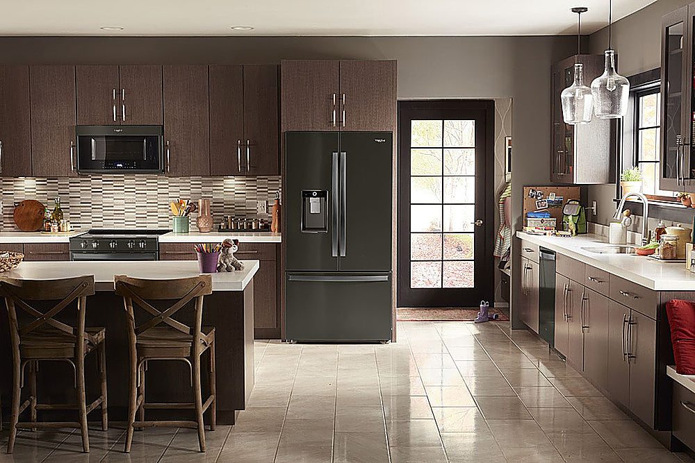 Whirlpool - 6.4 Cu. Ft. Slide-In Electric Convection Range with Self-Cleaning with Air Fry with Connection - Black Stainless Steel_9
