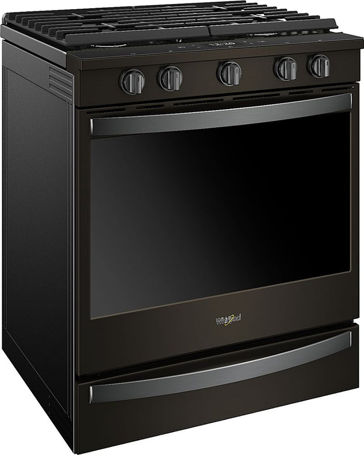 Whirlpool - 5.8 Cu. Ft. Slide-In Gas Convection Range with Self-Cleaning with Air Fry with Connection - Black Stainless Steel_7