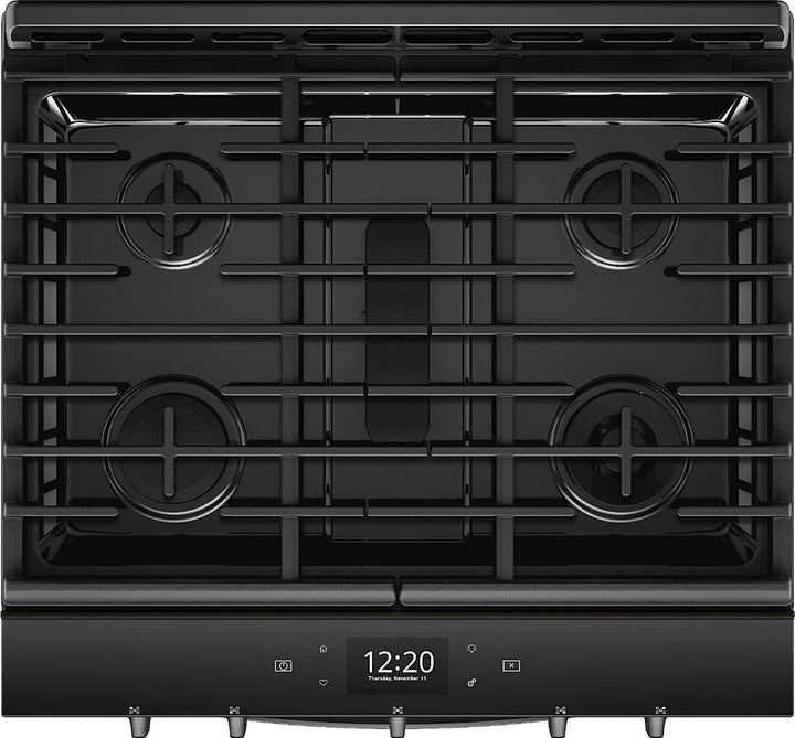 Whirlpool - 5.8 Cu. Ft. Slide-In Gas Convection Range with Self-Cleaning with Air Fry with Connection - Black Stainless Steel_2
