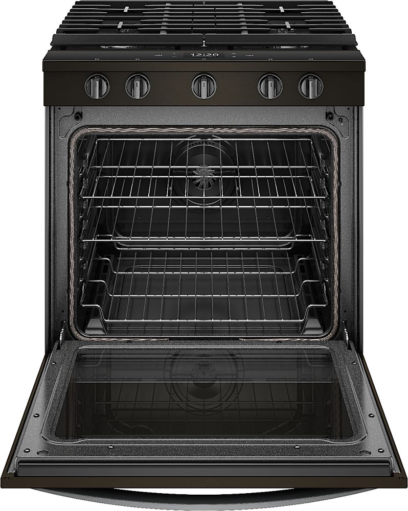 Whirlpool - 5.8 Cu. Ft. Slide-In Gas Convection Range with Self-Cleaning with Air Fry with Connection - Black Stainless Steel_3