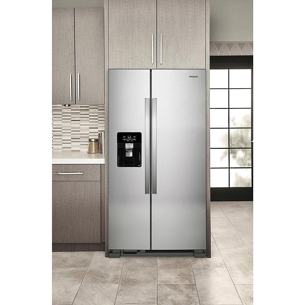 Whirlpool - 24.6 Cu. Ft. Side-by-Side Refrigerator - Stainless Steel_4