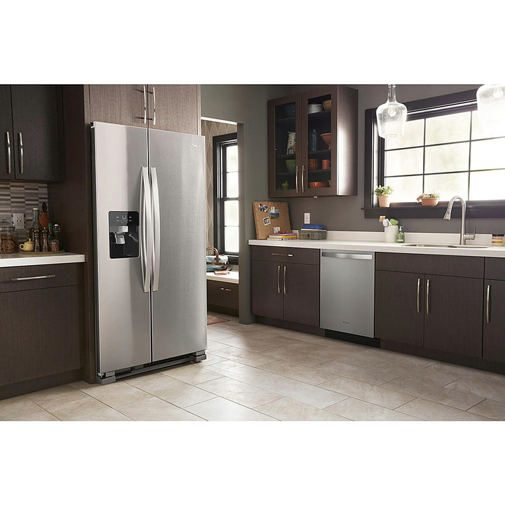 Whirlpool - 24.6 Cu. Ft. Side-by-Side Refrigerator - Stainless Steel_5
