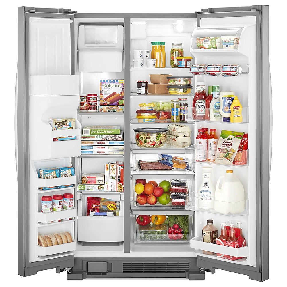 Whirlpool - 24.6 Cu. Ft. Side-by-Side Refrigerator - Stainless Steel_10