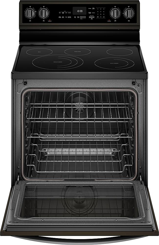 Whirlpool - 6.4 Cu. Ft. Freestanding Electric Convection Range with Self-Cleaning - Black Stainless Steel_2