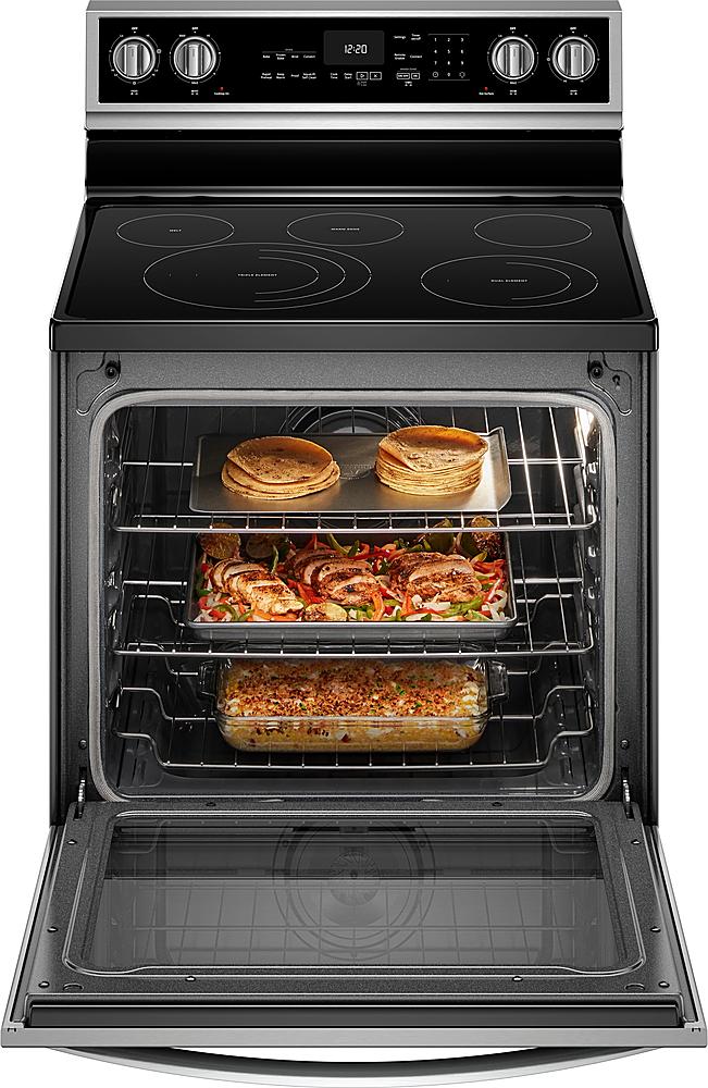 Whirlpool - 6.4 Cu. Ft. Freestanding Electric Convection Range with Self-Cleaning - Stainless Steel_4