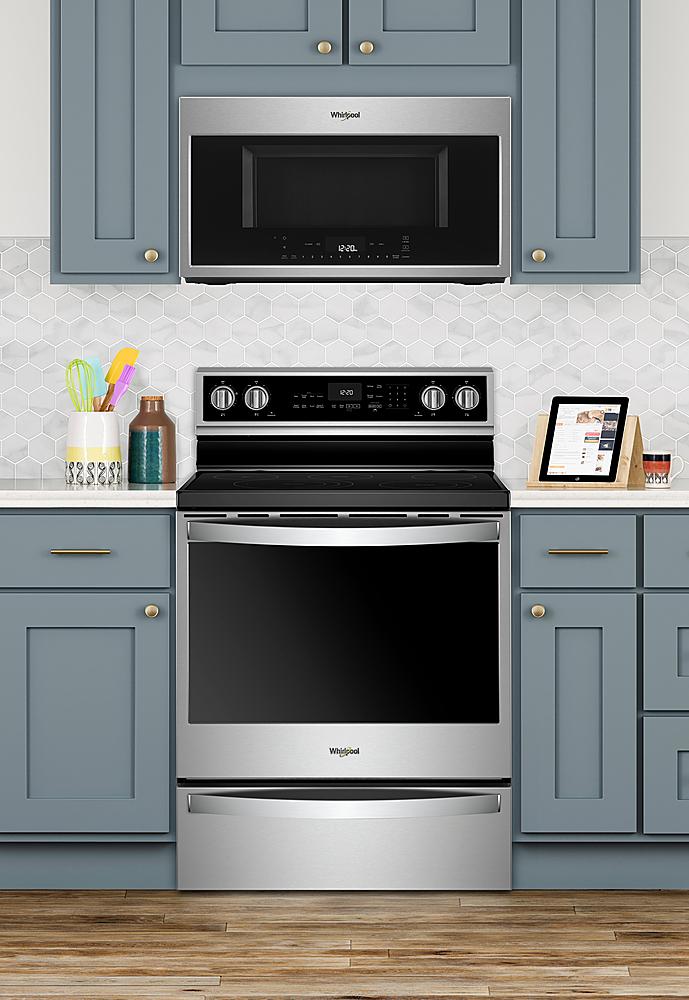 Whirlpool - 6.4 Cu. Ft. Freestanding Electric Convection Range with Self-Cleaning - Stainless Steel_9
