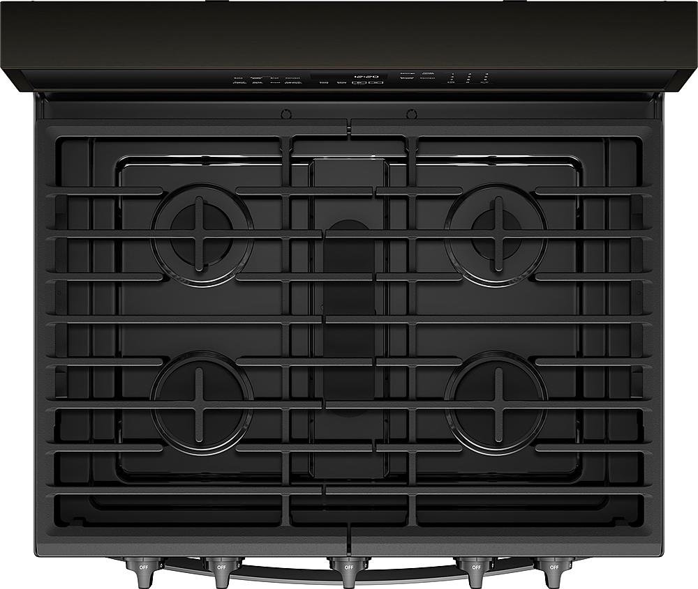 Whirlpool - 5.8 Cu. Ft. Freestanding Gas Convection Range with Self-Cleaning - Black Stainless Steel_2