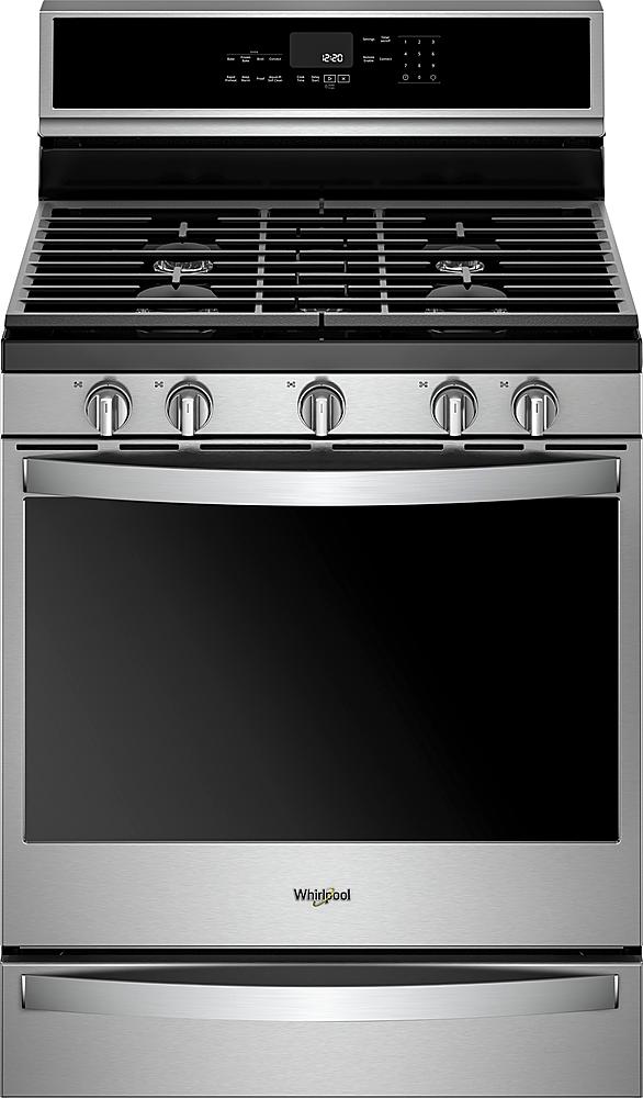 Whirlpool - 5.8 Cu. Ft. Freestanding Gas Convection Range with Self-Cleaning - Stainless Steel_0