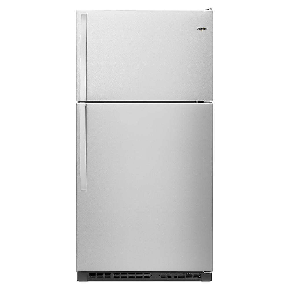 Whirlpool - 20.5 Cu. Ft. Top-Freezer Refrigerator - Stainless Steel_0