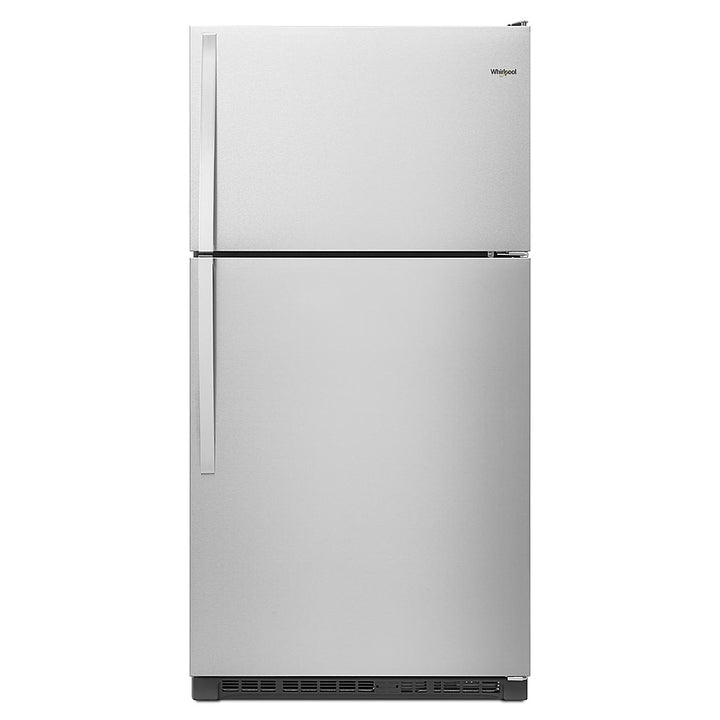 Whirlpool - 20.5 Cu. Ft. Top-Freezer Refrigerator - Stainless Steel_0