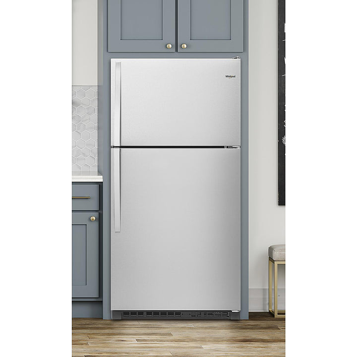 Whirlpool - 20.5 Cu. Ft. Top-Freezer Refrigerator - Stainless Steel_6