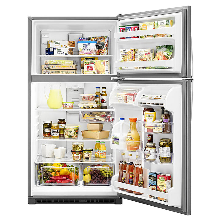 Whirlpool - 20.5 Cu. Ft. Top-Freezer Refrigerator - Stainless Steel_12