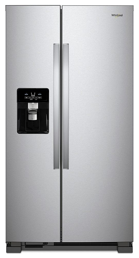 Whirlpool - 21.4 Cu. Ft. Side-by-Side Refrigerator with Fingerprint Resistant - Stainless Steel_0