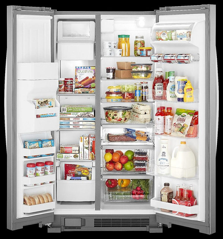 Whirlpool - 21.4 Cu. Ft. Side-by-Side Refrigerator with Fingerprint Resistant - Stainless Steel_10