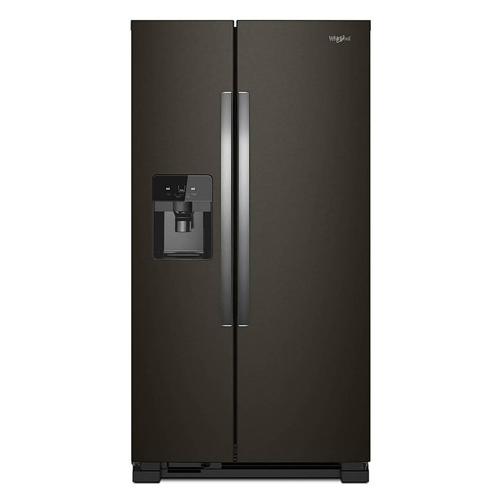 Whirlpool - 21.4 Cu. Ft. Side-by-Side Refrigerator - Black Stainless Steel_0