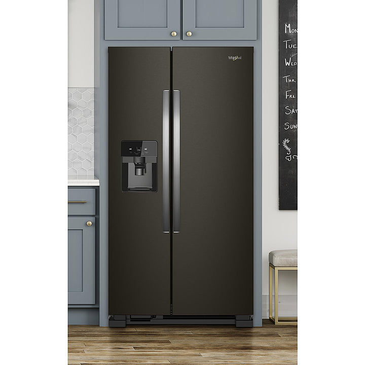 Whirlpool - 21.4 Cu. Ft. Side-by-Side Refrigerator - Black Stainless Steel_3