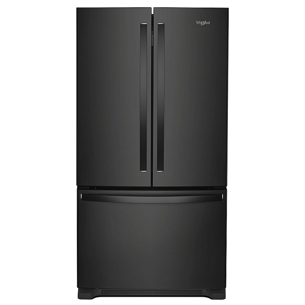 Whirlpool - 20 cu. ft. French Door Refrigerator with Counter Depth Design - Black_0