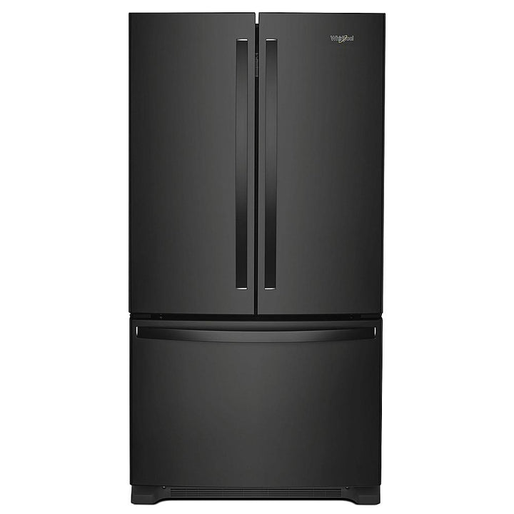 Whirlpool - 20 cu. ft. French Door Refrigerator with Counter Depth Design - Black_0