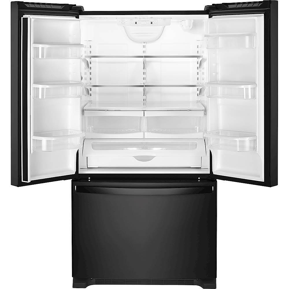 Whirlpool - 20 cu. ft. French Door Refrigerator with Counter Depth Design - Black_1