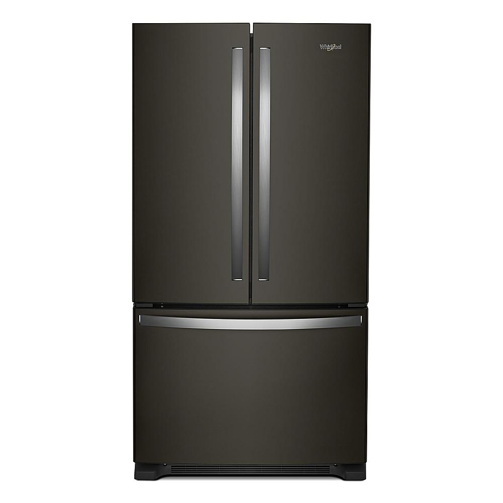 Whirlpool - 20 cu. ft. French Door Refrigerator with Counter Depth Design - Black Stainless Steel_0
