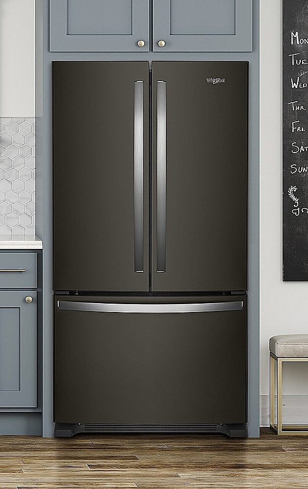 Whirlpool - 20 cu. ft. French Door Refrigerator with Counter Depth Design - Black Stainless Steel_5
