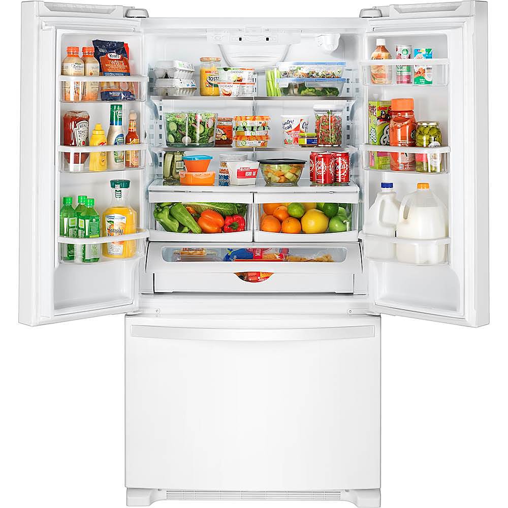 Whirlpool - 20 cu. ft. French Door Refrigerator with Counter Depth Design - White_1