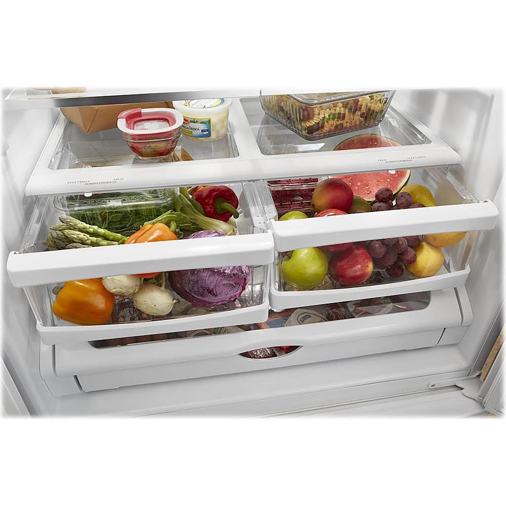 Whirlpool - 20 cu. ft. French Door Refrigerator with Counter Depth Design - White_6