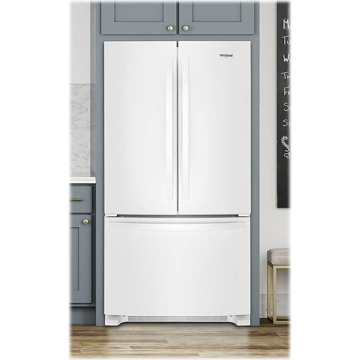 Whirlpool - 20 cu. ft. French Door Refrigerator with Counter Depth Design - White_7