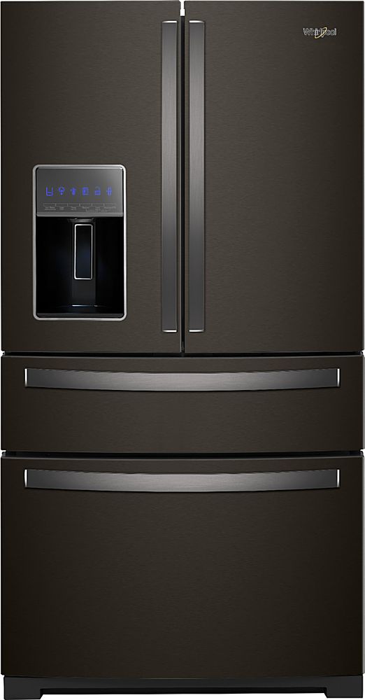 Whirlpool - 26.2 Cu. Ft. 4-Door French Door Refrigerator - Black Stainless Steel_0