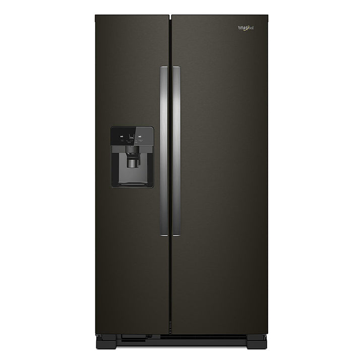 Whirlpool - 24.5 Cu. Ft. Side-by-Side Refrigerator - Black Stainless Steel_0