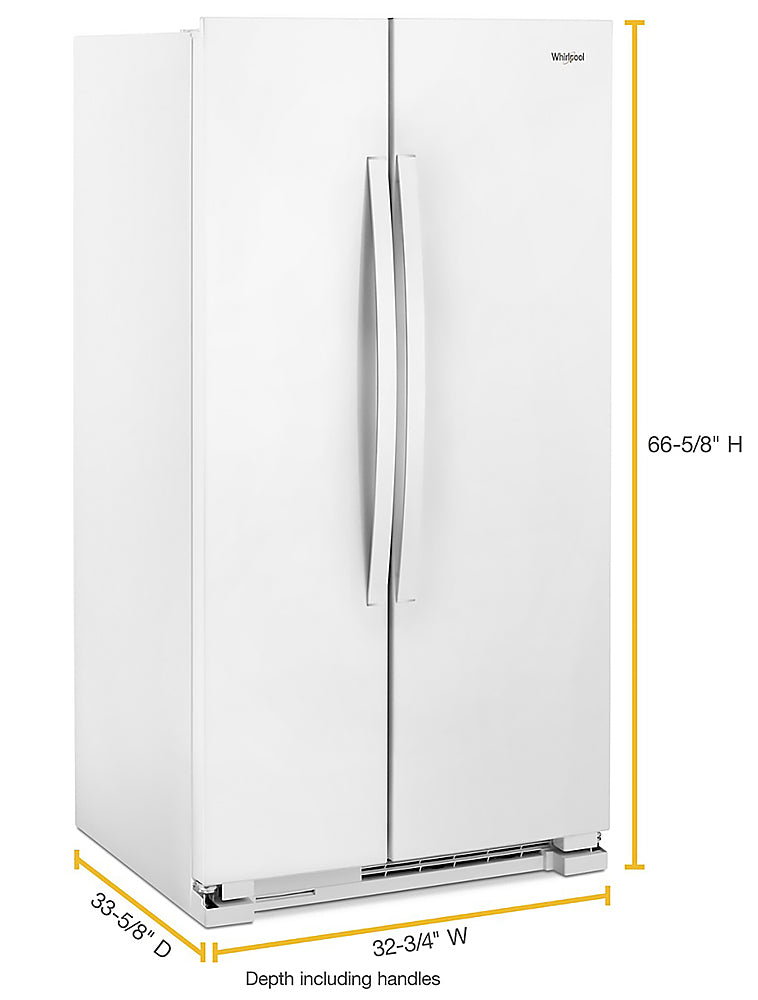 Whirlpool - 21.7 Cu. Ft. Side-by-Side Refrigerator - White_1